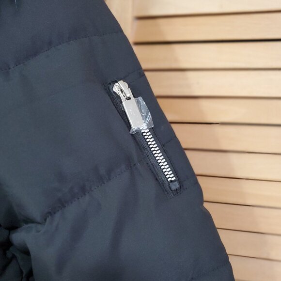 SHEIN Black Hooded Puffer Coat Size XL - Picture 5 of 8